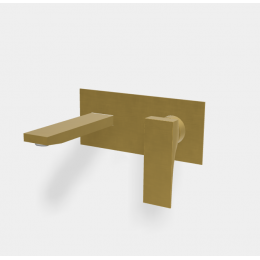 Смеситель для раковины, Fima Carlo Frattini, Zeta, цвет-золото брашированное