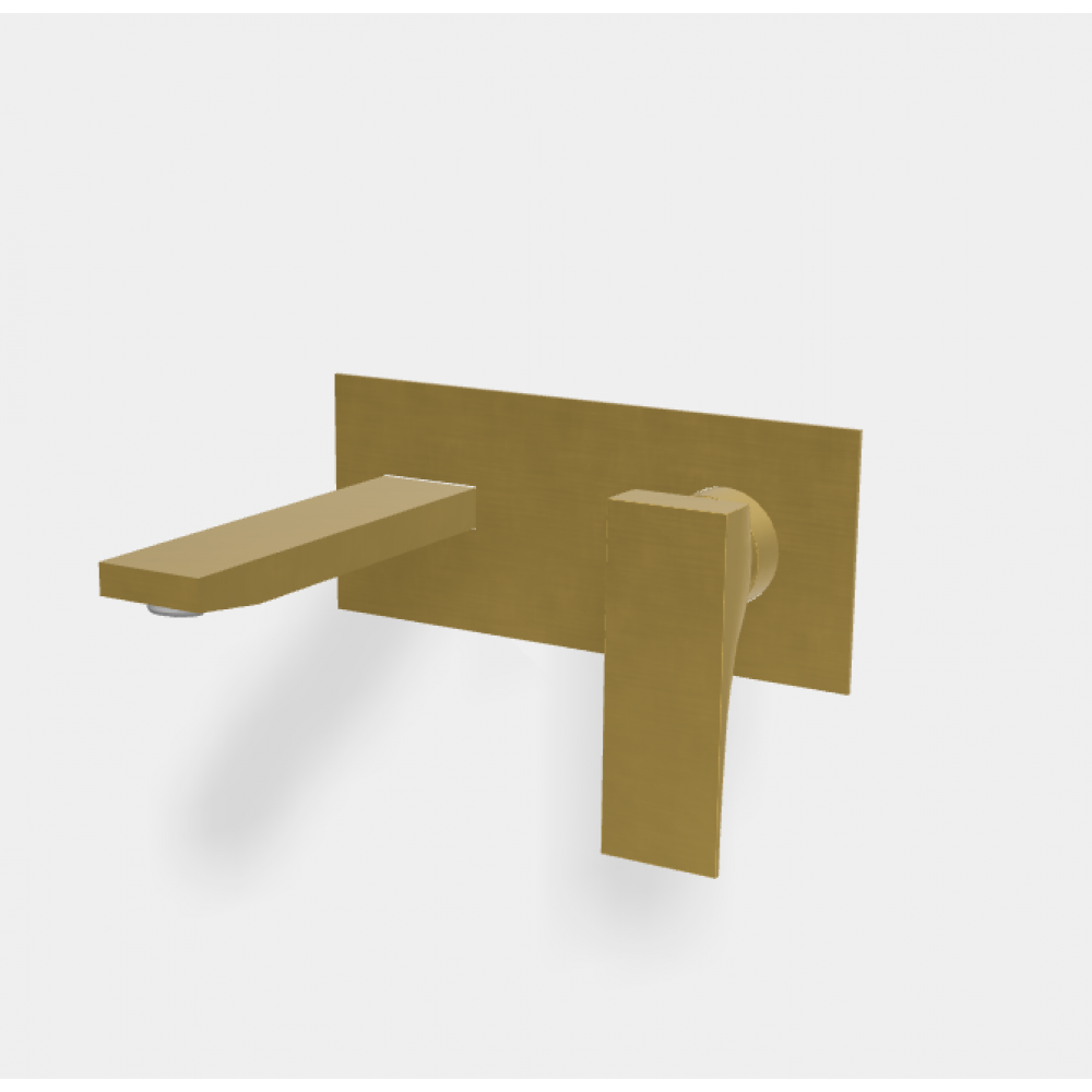 Смеситель для раковины, Fima Carlo Frattini, Zeta, цвет-золото брашированное