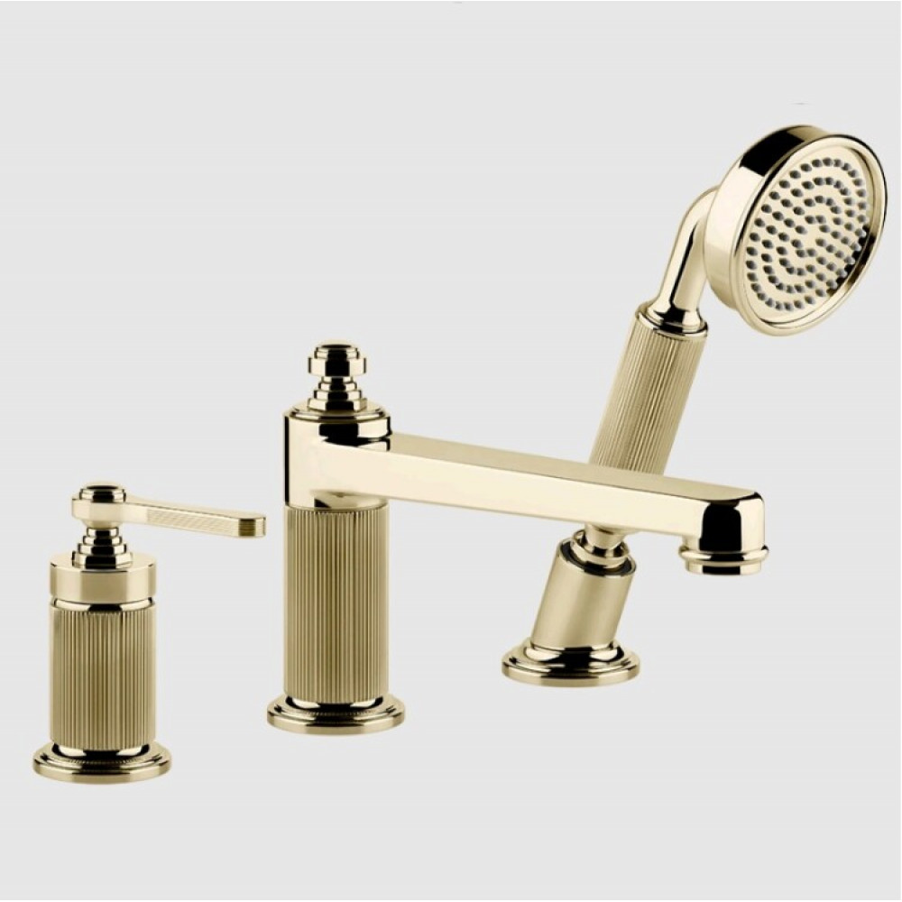 Смеситель для ванны и душа, Gessi, VENTI20, цвет-Brass PVD