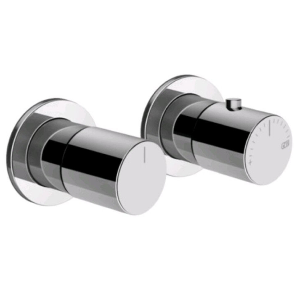 Смеситель для душа, Gessi, Habito Unito, на 2 потребителя, цвет-хром