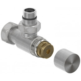 Вентиль, Сунержа, G 1/2" НР х G 3/4" НГ, угловой, под шестигранник, цвет-сатин