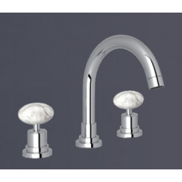 Смеситель для раковины, Nicolazzi, Cristallo Di Rocca, цвет-латунь полированная (Polished Brass)/горный хрусталь (Cristallo di Rocca)