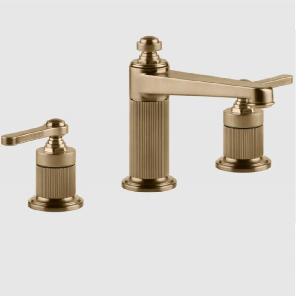 Смеситель для раковины, Gessi, VENTI20, цвет-Warm Bronze Brushed PVD