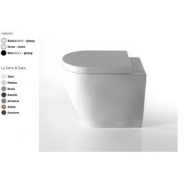 Сиденье для унитаза, CIELO, Smile, цвет-Basalto