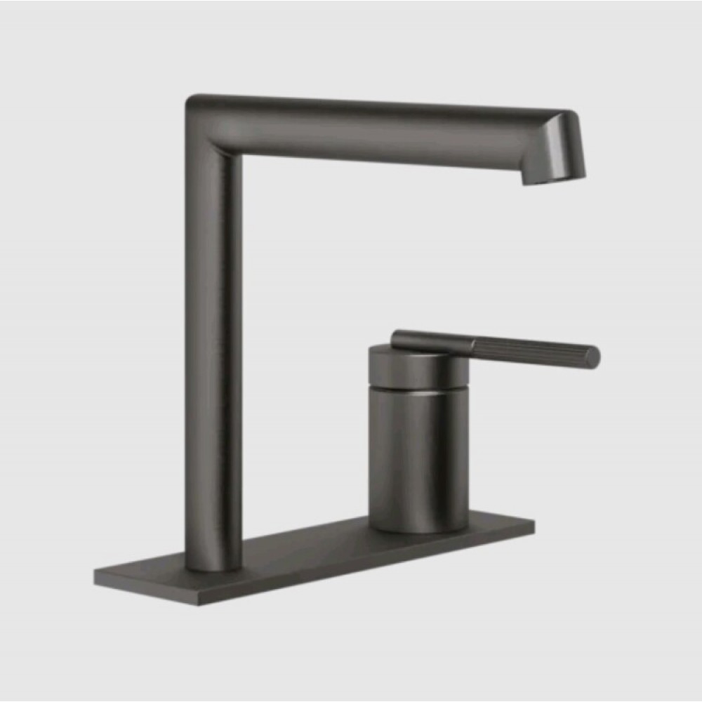 Смеситель для раковины, Gessi, Ingranaggio, цвет-Black Metal Brushed PVD