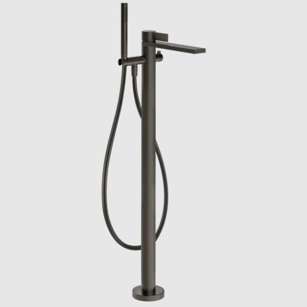 Смеситель для ванны и душа, Gessi, Inverso Diamantato, цвет-Black Metal Brushed PVD