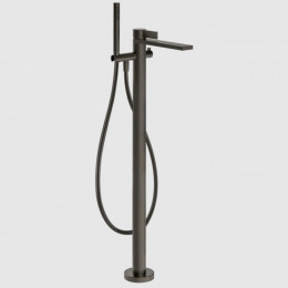 Смеситель для ванны и душа, Gessi, Inverso Diamantato, цвет-Black Metal Brushed PVD