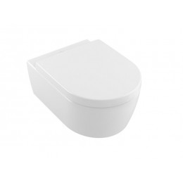 Унитаз, Villeroy&Boch, Avento, подвесной, шгв 370*530*310, CeramicPlus, цвет-Stone White