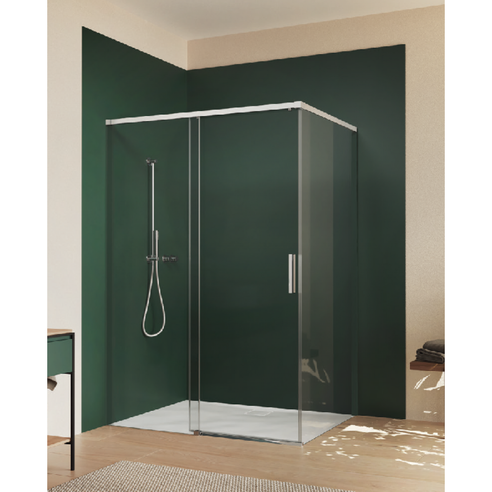 Дверь, Huppe, Vita Minimal, шв 1435*2000, черный, цвет стекла-прозрачный