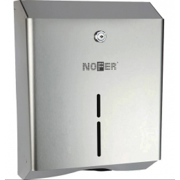 Диспенсер для бумажных полотенец, антивандальный, Nofer, шгв 253*135*370, цвет-сталь