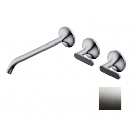 Смеситель для раковины, Ritmonio, Diametro35 Elegance, цвет-хром брашированный (Brushed Chrome)