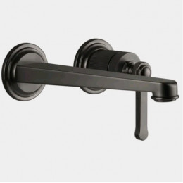 Смеситель для раковины, Gessi, VENTI20, цвет-Black Metal Brushed PVD