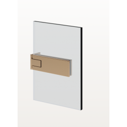 Петля стена-стекло, Gessi, Shower outfit. DIAMANTATO, цвет-Warm Bronze Br. PVD