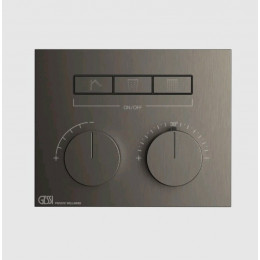 Смеситель для душа, Gessi, HI-FI Compact, на 3 потребителя, цвет-Black Metal Brushed PVD