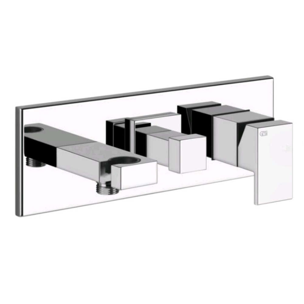 Смеситель для душа, Gessi, Rettangolo, на 2 потребителя, цвет-хром (старый арт. 44910/031)