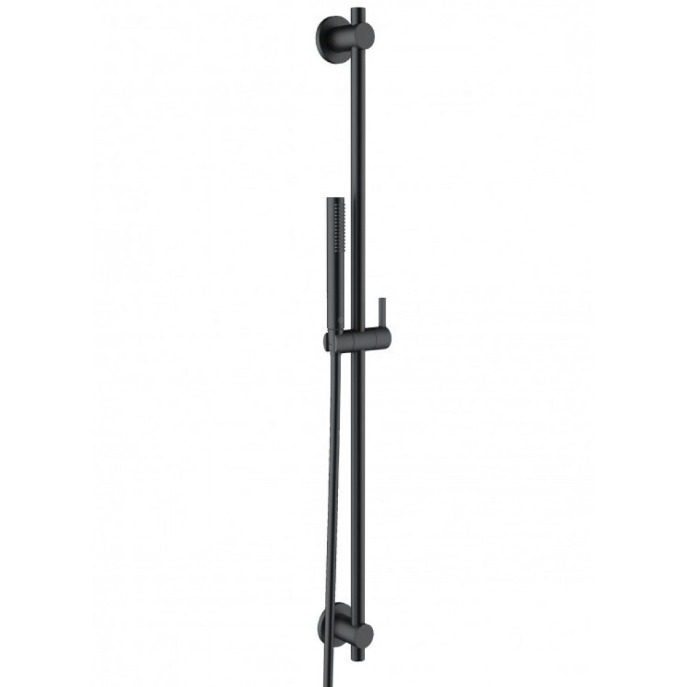 Душевой гарнитур, Kludi, Nova Fonte Puristic, цвет-чёрный матовый