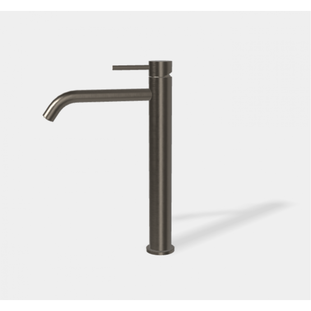 Смеситель для раковины, Fima Carlo Frattini, Spillo Up, цвет-хром черный брашированный