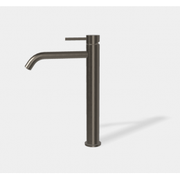 Смеситель для раковины, Fima Carlo Frattini, Spillo Up, цвет-хром черный брашированный