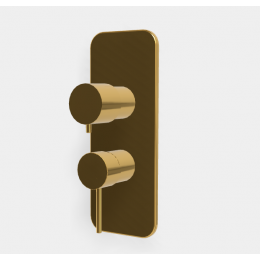 Смеситель для душа, Fima Carlo Frattini, Spillo Up, на 2/3 потребителя, цвет-золото