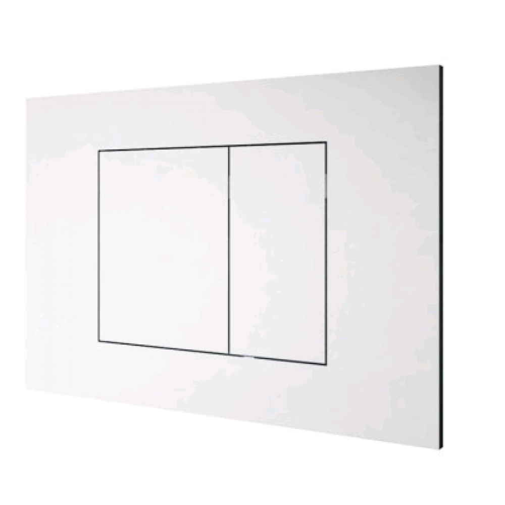 Клавиша смыва, Almar, WC Plate, для унитаза, шгв 245*5*165, цвет-белый матовый (Товар заказной, возврату не подлежит)