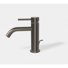 Смеситель для раковины, Fima Carlo Frattini, Spillo Up, цвет-брашированный чёрный хром