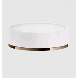 Мыльница, Gessi, Inciso, шгв 115*115*35, цвет-белый/Copper PVD