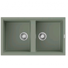 Мойка, Omoikiri, Kitagawa, шгв 860*510*200, отверстия для смесителя-отсутствуют, цвет-wind green
