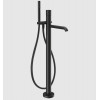 Смеситель для ванны и душа, Gessi, Habito Unito, цвет-черный матовый