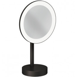 Косметическое зеркало, Kludi, VELA R, с подсветкой, цвет-сталь оружейная