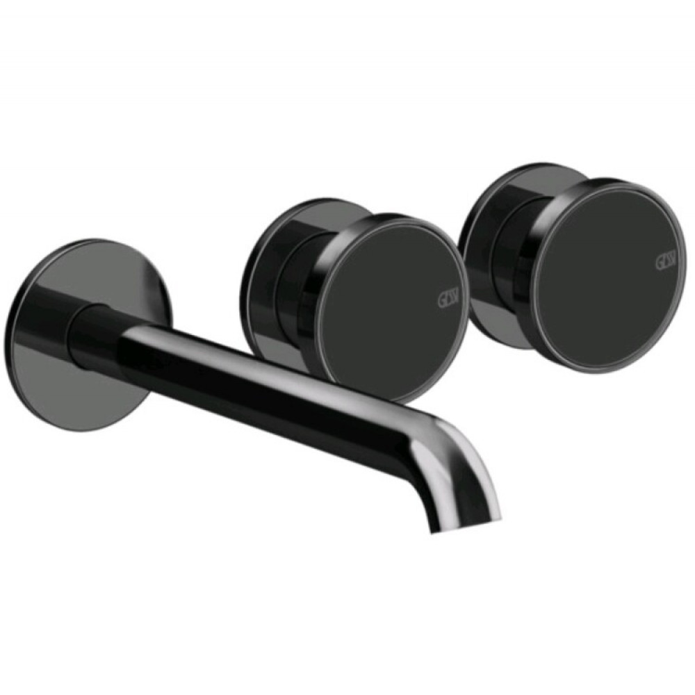 Смеситель для раковины, Gessi, Origini, цвет-Black Metal PVD