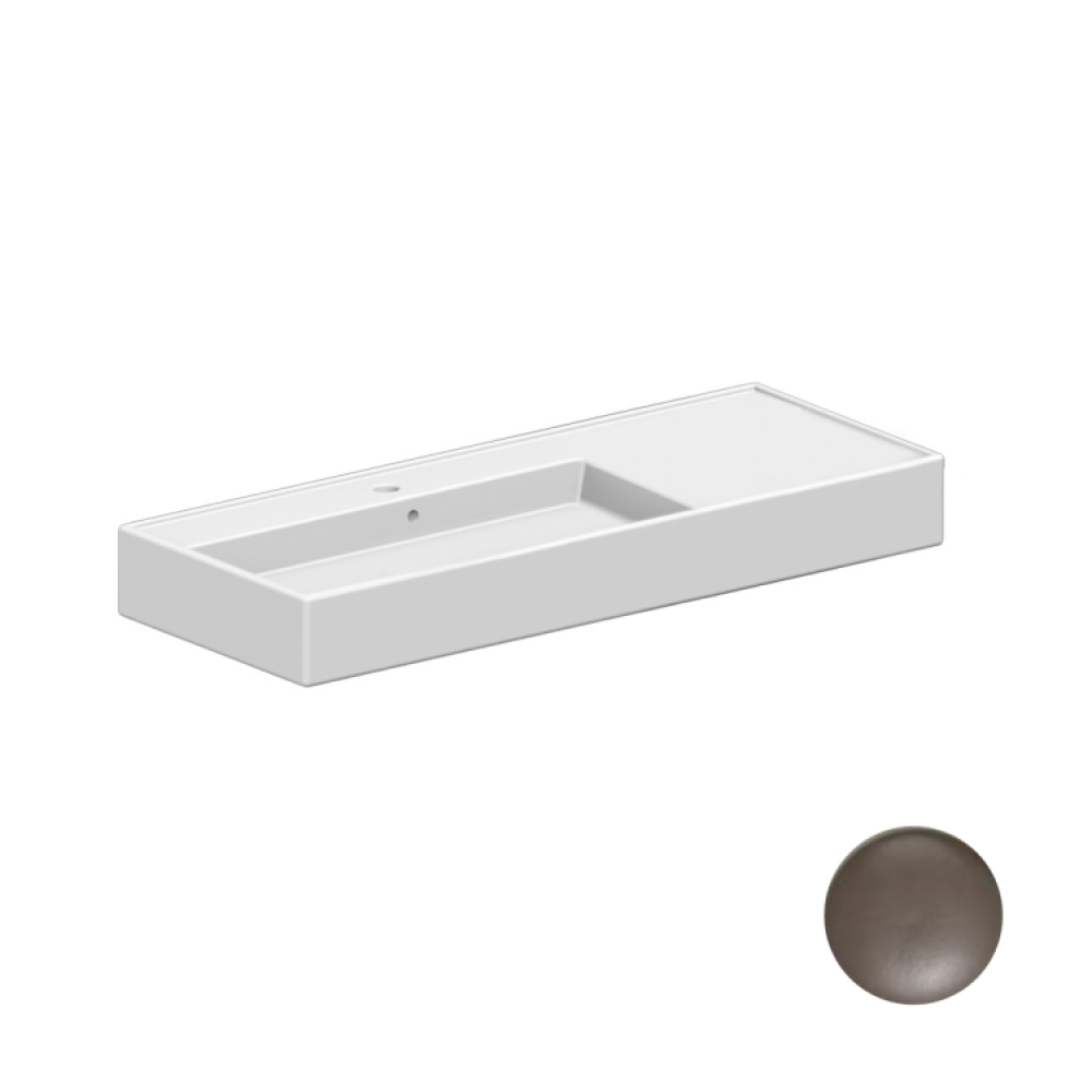 Раковина, Scarabeo, Teorema 2.0, шгв 1210*460*140, отверстия для смесителя-1, цвет-Tobacco matt