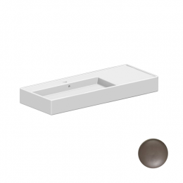 Раковина, Scarabeo, Teorema 2.0, шгв 1210*460*140, отверстия для смесителя-1, цвет-Tobacco matt