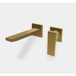 Смеситель для раковины, Fima Carlo Frattini, Zeta, цвет-золото