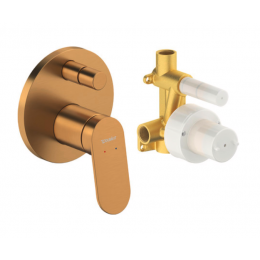 Смеситель для душа, Duravit, на 2 потребителя, цвет-Brushed bronze