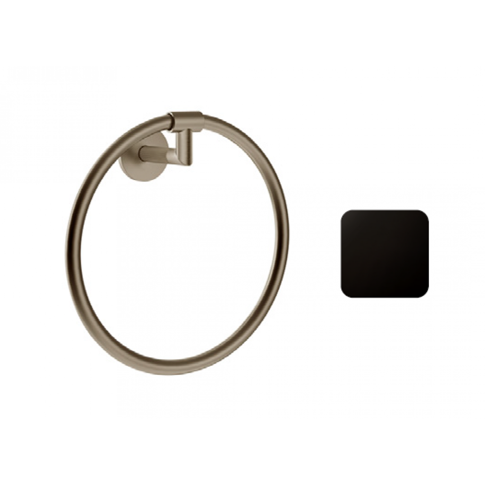 Полотенцедержатель, Gessi, Ingranaggio, шгв 222*78*224, цвет-Black Metal PVD