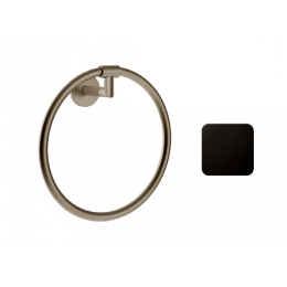 Полотенцедержатель, Gessi, Ingranaggio, шгв 222*78*224, цвет-Black Metal PVD