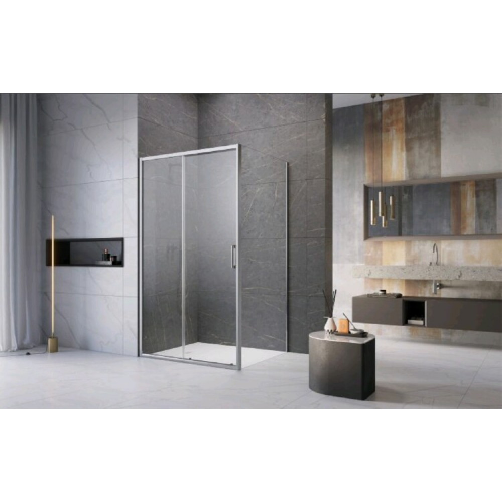 Дверь, Radaway, Premium Pro KDJ, шв 1200*2000, петли-слева, хром, цвет стекла-прозрачный, Easy Clean