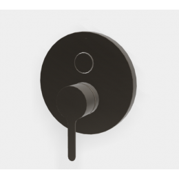 Смеситель для душа, Fima Carlo Frattini, Snap, цвет-чёрный хром брашированный