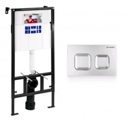 Инсталляция, Bettoserb, Sava Fix Slim, для унитаза, шгв 520*200*1136, цвет клавиши-хром матовый