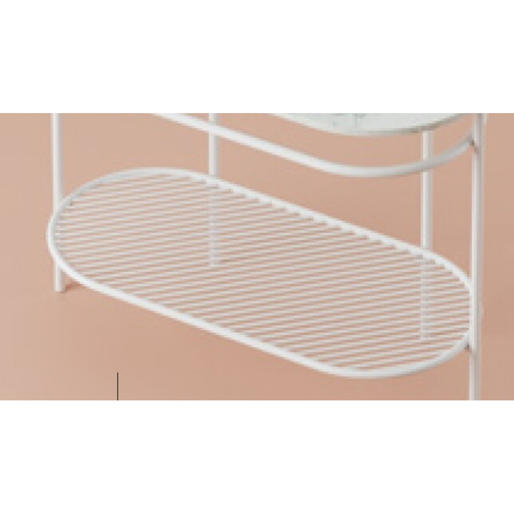 Полка сетчатая, Artceram, Flair 4.0, для металлической консоли, цвет белый матовый