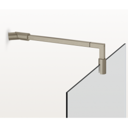 Профиль для стекла, Gessi, Shower outfit. DIAMANTATO, 389 мм, цвет-Finox Brushed Nickel