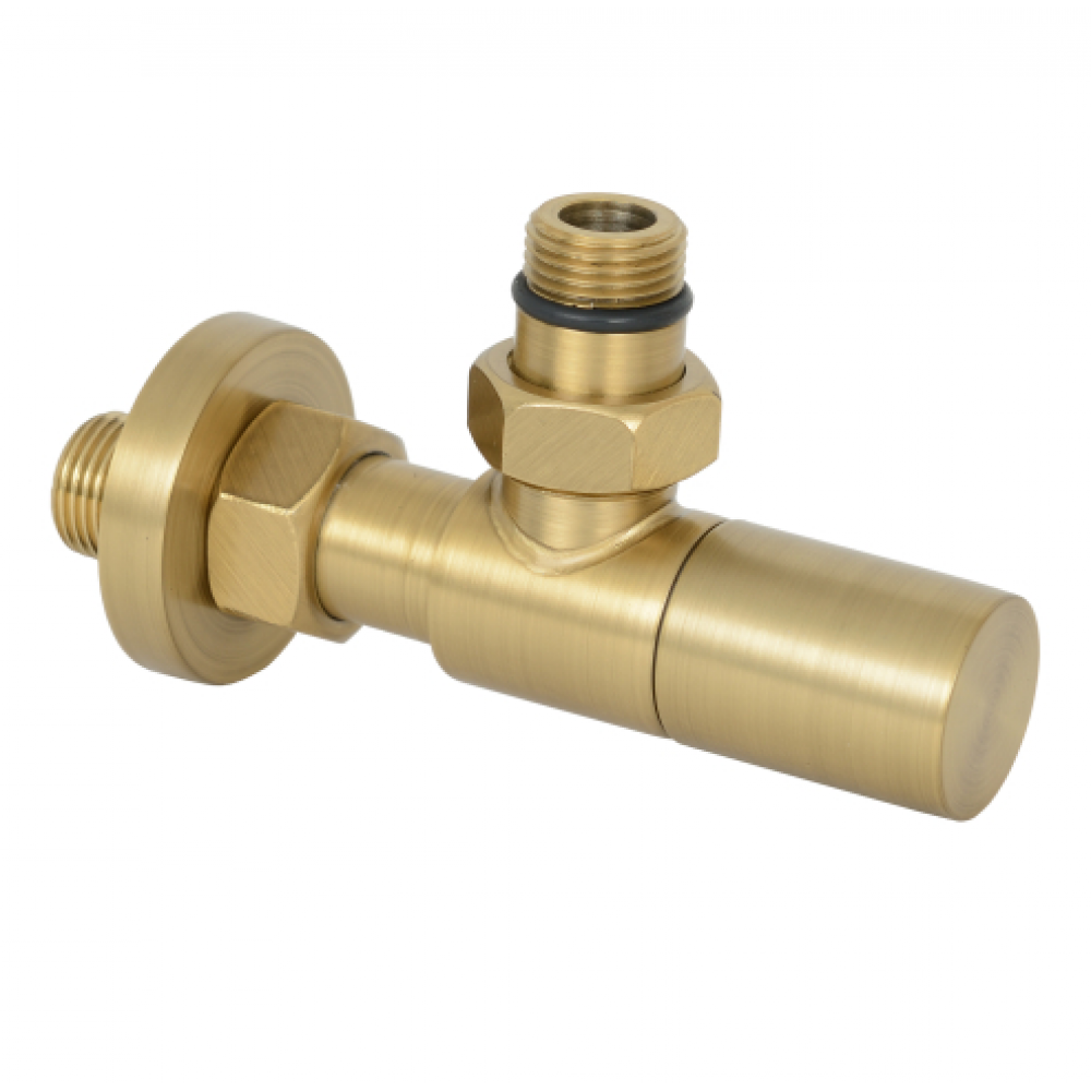 Вентиль, Сунержа, угловой, цвет-латунь состаренная