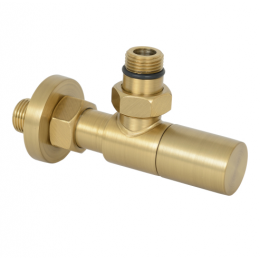 Вентиль, Сунержа, угловой, цвет-латунь состаренная