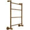Полотенцесушитель, Margaroli, Mini, 3-482, шгв 535*135*659, цвет-Old Brass, крепления "лапкой