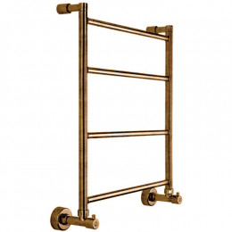 Полотенцесушитель, Margaroli, Mini, 3-482, шгв 535*135*659, цвет-Old Brass, крепления "лапкой