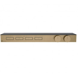 Смеситель для душа, Gessi, HI-FI, на 4 потребителя, цвет-Warm Bronze Brushed PVD