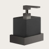 Дозатор для жидкого мыла, Gessi, Rettangolo, шгв 140*120*187, цвет дозатора-Black Metal Brushed PVD/чёрный