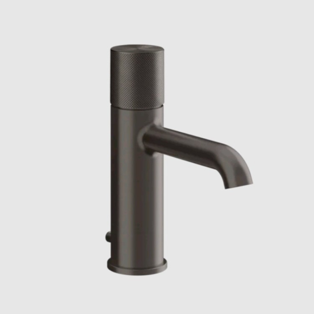 Смеситель для раковины, Gessi, Habito Diamantato, цвет-Black Metal Brushed PVD