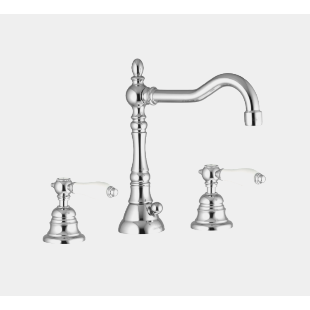 Смеситель для раковины, Fima Carlo Frattini, Herend, цвет-золото