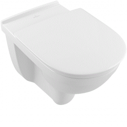 Унитаз, Villeroy&Boch, O'Novo Vita, подвесной, шгв 360*595*460, CeramicPlus, цвет-альпийский белый